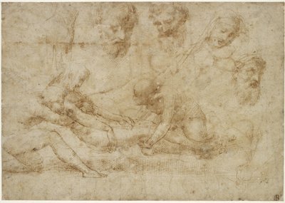 Studien für eine Kreuzabnahme von Raffaello Sanzio Raphael